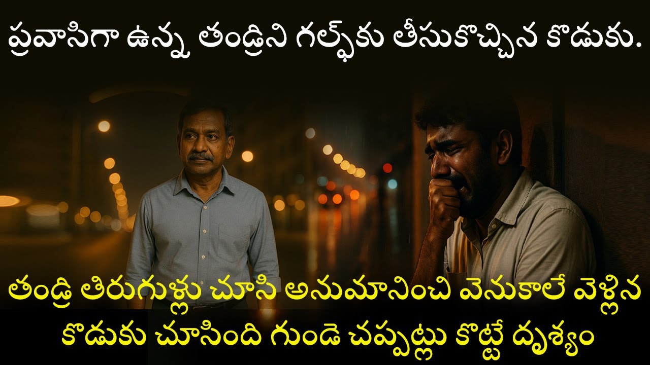 “దుబాయ్ బిల్డింగ్‌ల వెనుక కథ – ఓ కూలీ తండ్రి గాథ”  telugu emotional story