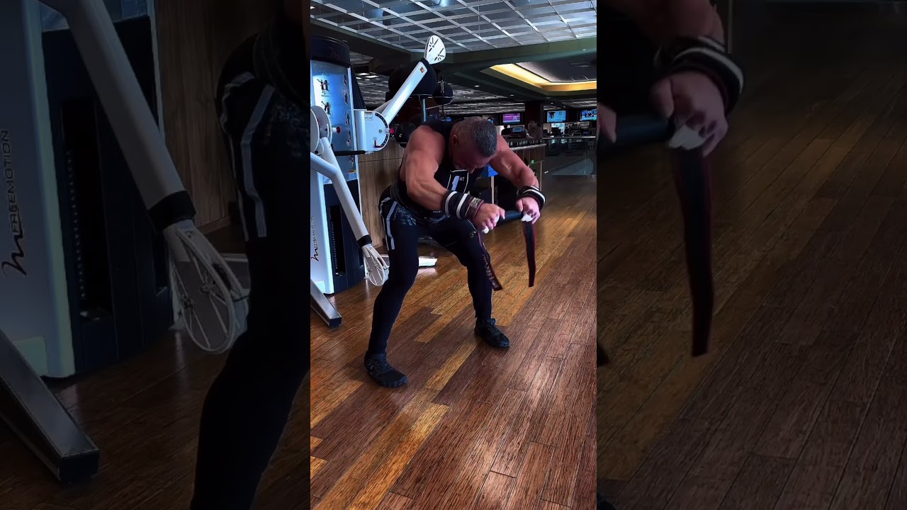 Bent over cable front raises are a great way to work your front delts #workout