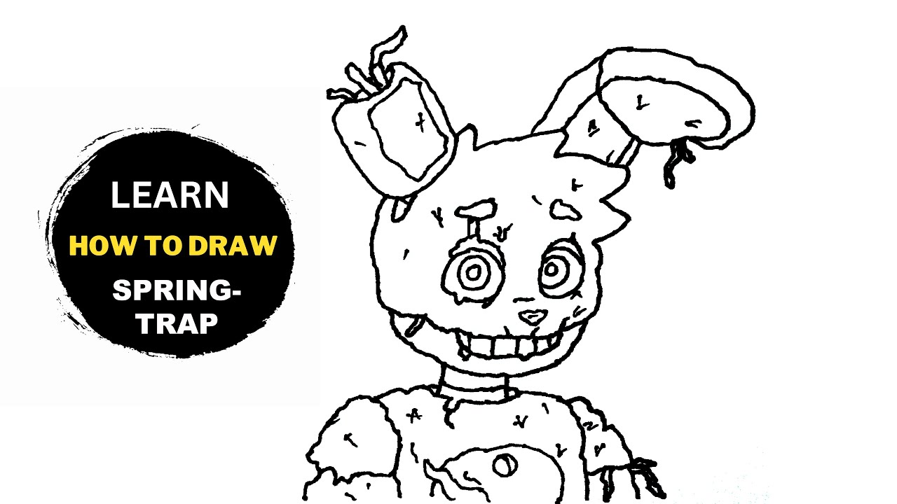 Replying to @user5597741203331 Drawing springtrap #FNAF #fivenightatfr