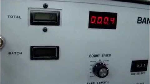 Max Bantam Paper Counters Video