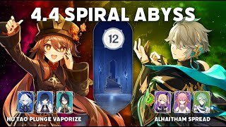 PLUNGE!! 4.4 Spiral Abyss, C0 Hu Tao lvl 1 Talents and C0 Alhaitham Spread! | Genshin Impact screenshot 5