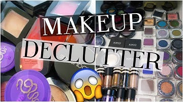 GETTING RID OF MAKEUP!! DECLUTTER Series | Single Eyeshadows