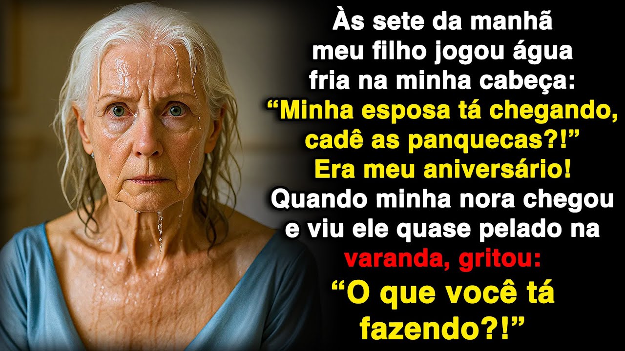 Meu filho jogou água fria em mim – “Minha esposa tá vindo pro café!” E era meu aniversário!
