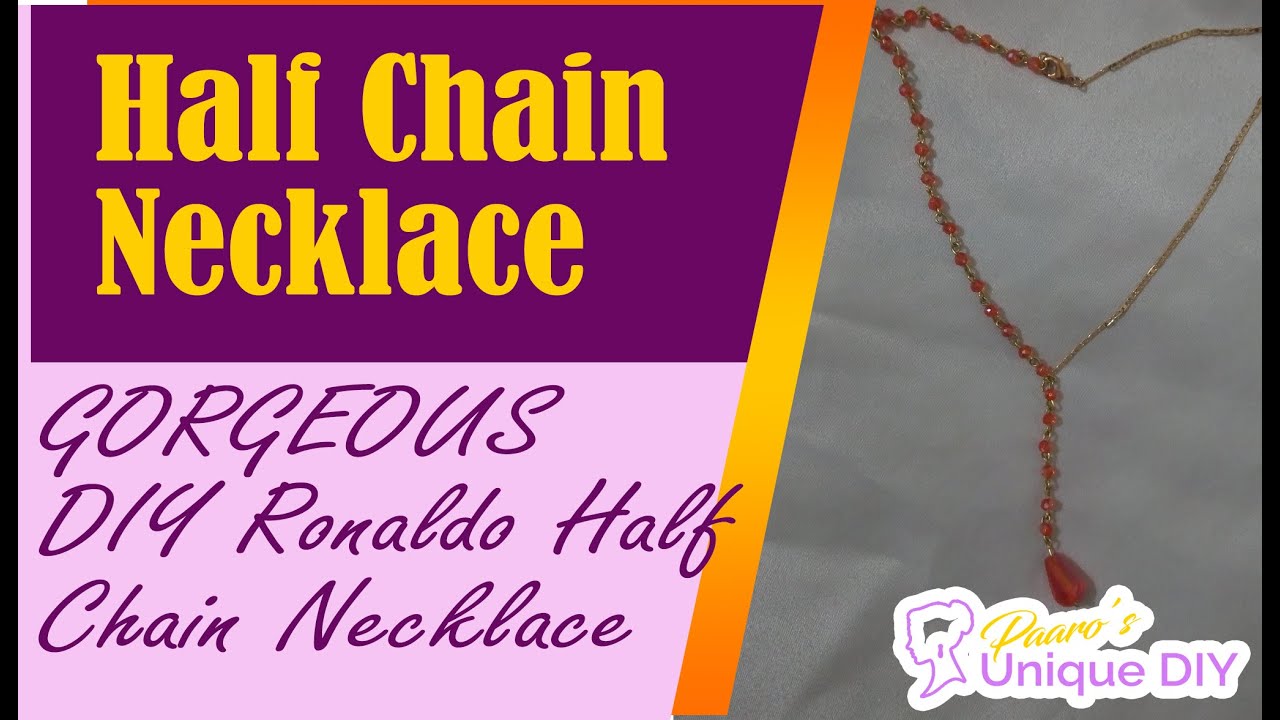 DIY Chain Necklace Half Chain Style Necklace Necklace making at