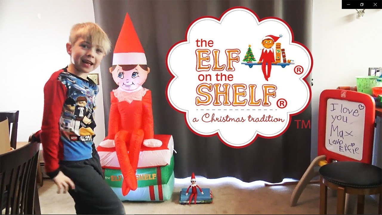 Unboxing New Elf on the Shelf Inflatable! Max's Elf Gave Him Surprise