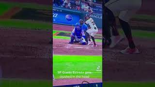 Thairo Estrada crush by pitch to the head #short