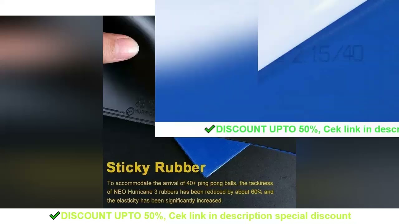 Original DHS Neo Hurricane 3 National Table Tennis Rubber Orange Sponge Blue Sponge Professional