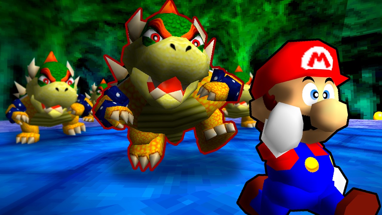MARIO 64 pero 15 BOWSER me PERSIGUEN