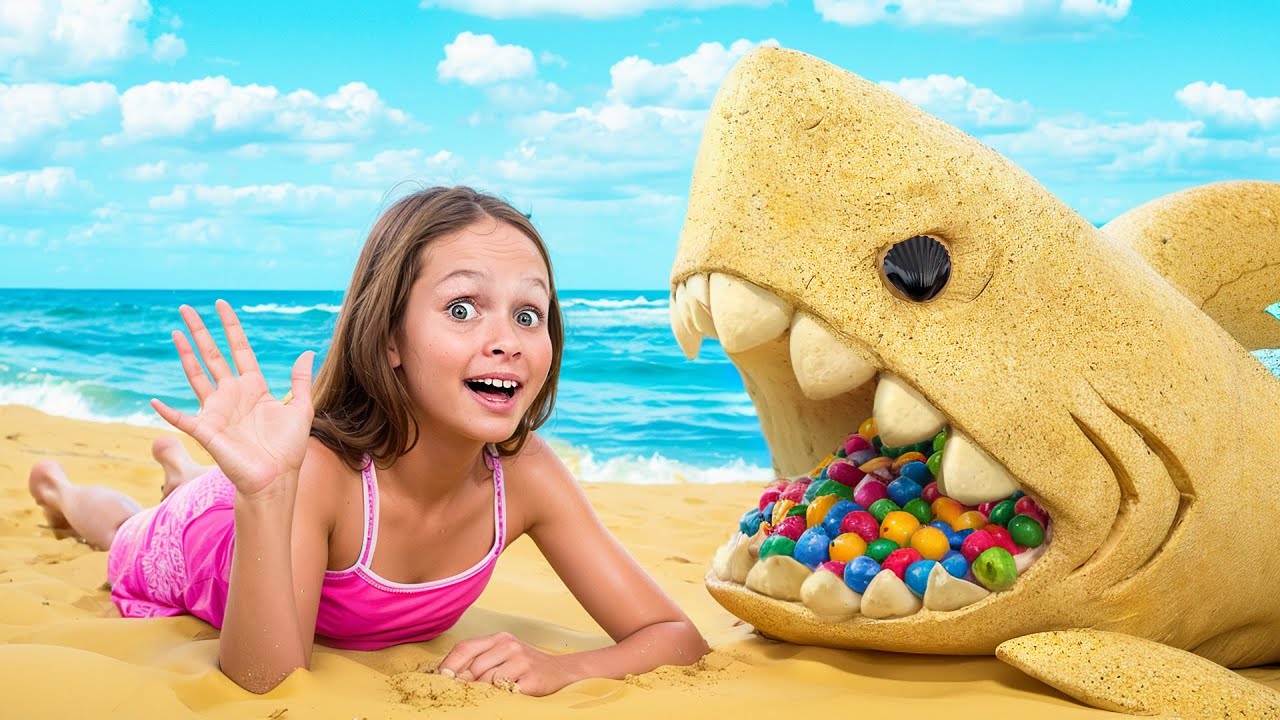 Surpresa na praia: Aventuras incríveis de Maya e Mary!