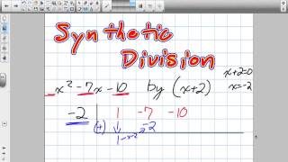 Synthetic Division Grade 12 Advanced Functions Lesson 3 5 10 17 12