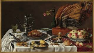 Elegant Peacock Still Life TV Art | Classical Vintage Painting Ambience | 4K Frame TV Display