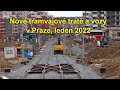 Nové tramvajové tratě a vozy v Praze, leden 2022 | 8K HDR