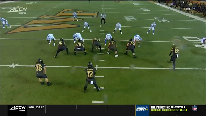 Wake Forest Offensive Line vs Duke (2019)