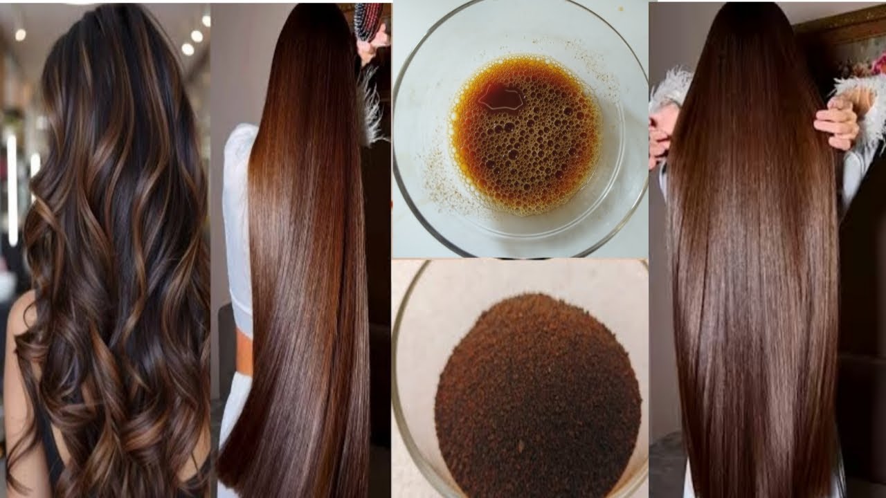 Mix 1 thing in black tea for dark brown hair dye and faster hair growth 🔥Ultimate Natural brown Hair