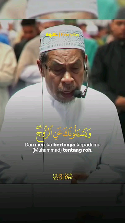 Suara beliau Masyaallah Surat Al-Isra Ayat 85 || Tilawah #Shorts