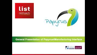 Papyrus4Manufacturing - Asset Administration Shell - General presentation of the interface