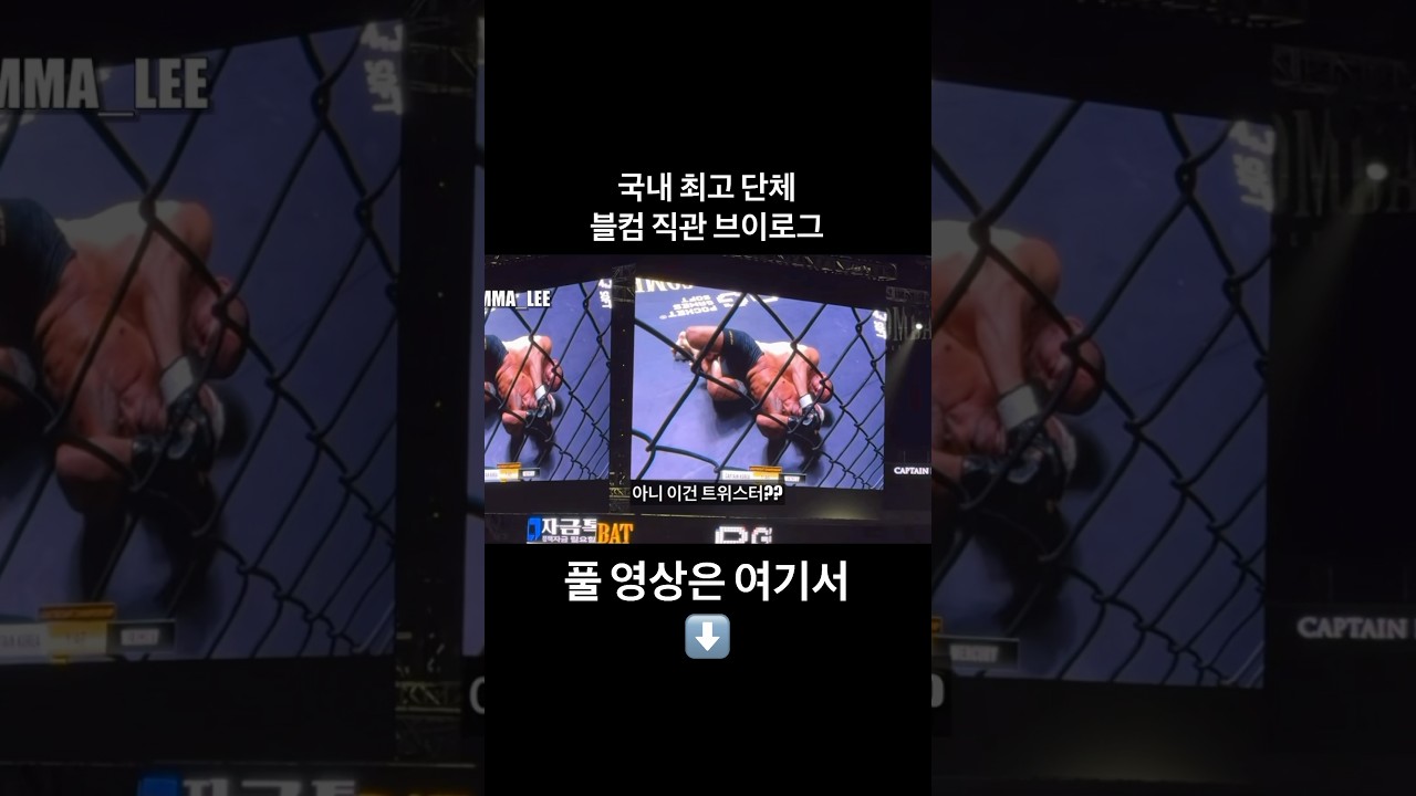 블랙컴뱃 직관 브이로그.