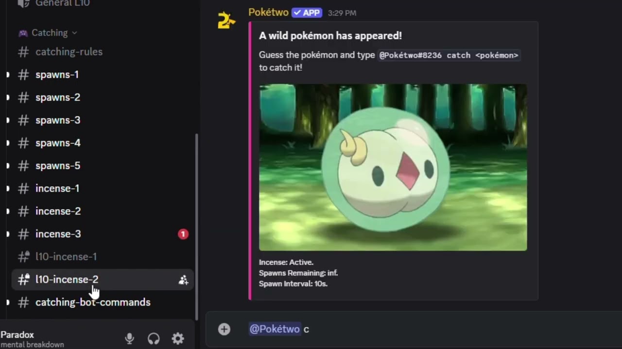PokeTwo (Discord) - Catching Pokémon until I get a Legendary