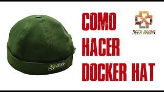 HOW TO MAKE A DOCKER HAT STEP BY STEP WELL EXPLAINED FOR SEWING BEGINNERS *EASY TO MAKE.!!!
