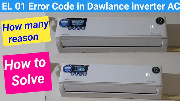 Dc inverter ac EL01 Error code How to Solve