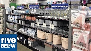 FIVE BELOW ROOM DECOR HOME DECOR STORAGE - SHOP WITH ME SHOPPING STORE WALK THROUGH 4K