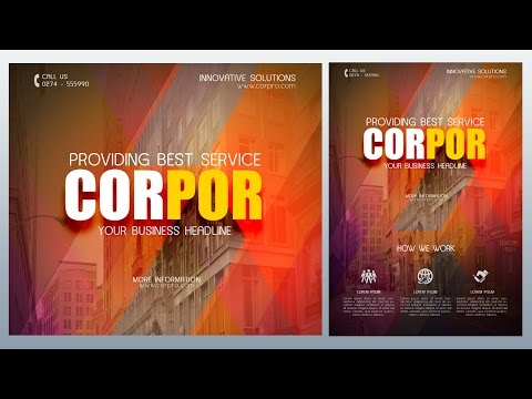 Create a Creative Corporate Flyer Photoshop Tutorial