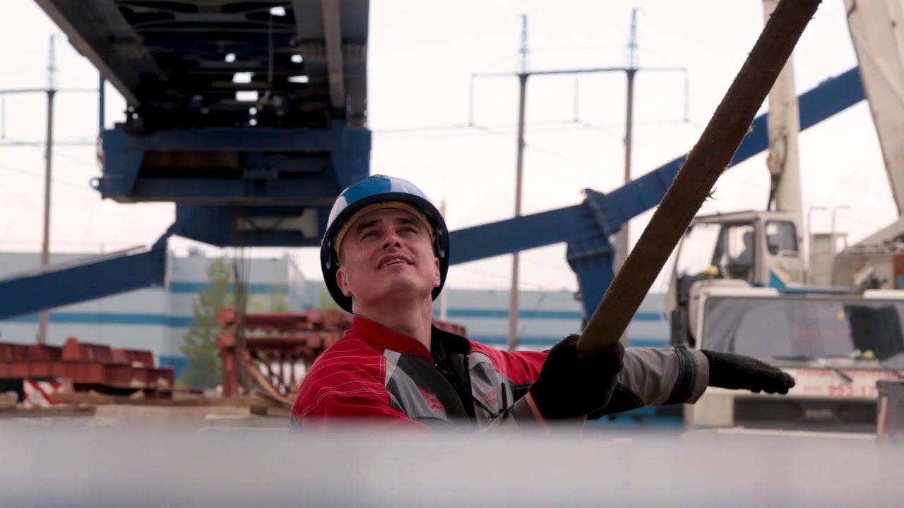 Монтаж козлового крана MGC100 в Санкт Петербурге - YouTube