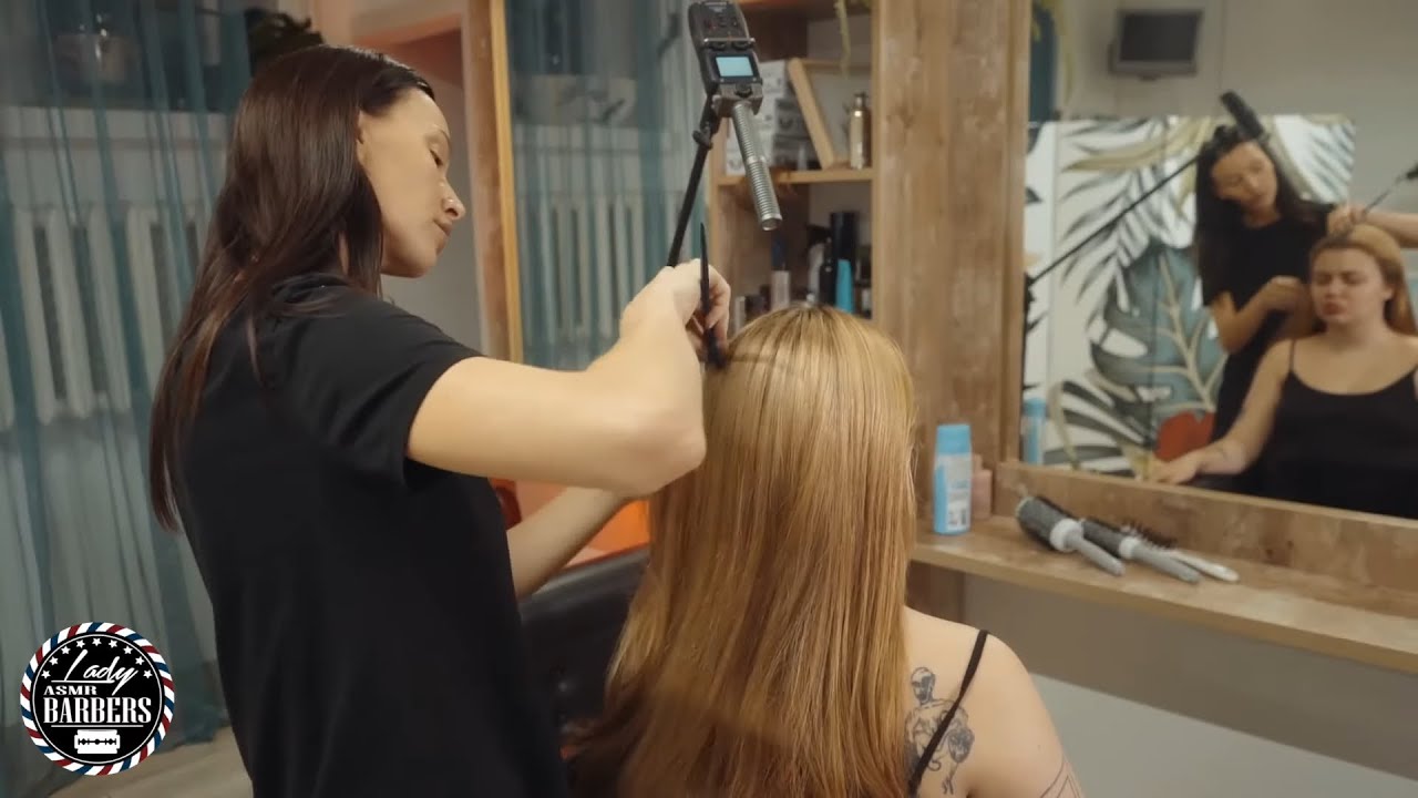 Heavenly Relaxation ASMR Massage by Barber Lady Adel for Girls