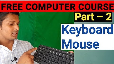 Free Computer Course Part 2 | Input Device Keyboard And Mouse | Uday Yadav Official