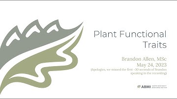 Webinar Recording: Plant Functional Traits (May 24, 2023)