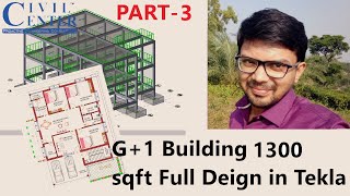 Tekla Structural Designer Tutorial || Complete RCC Building Design, 1300 sqft Part-3