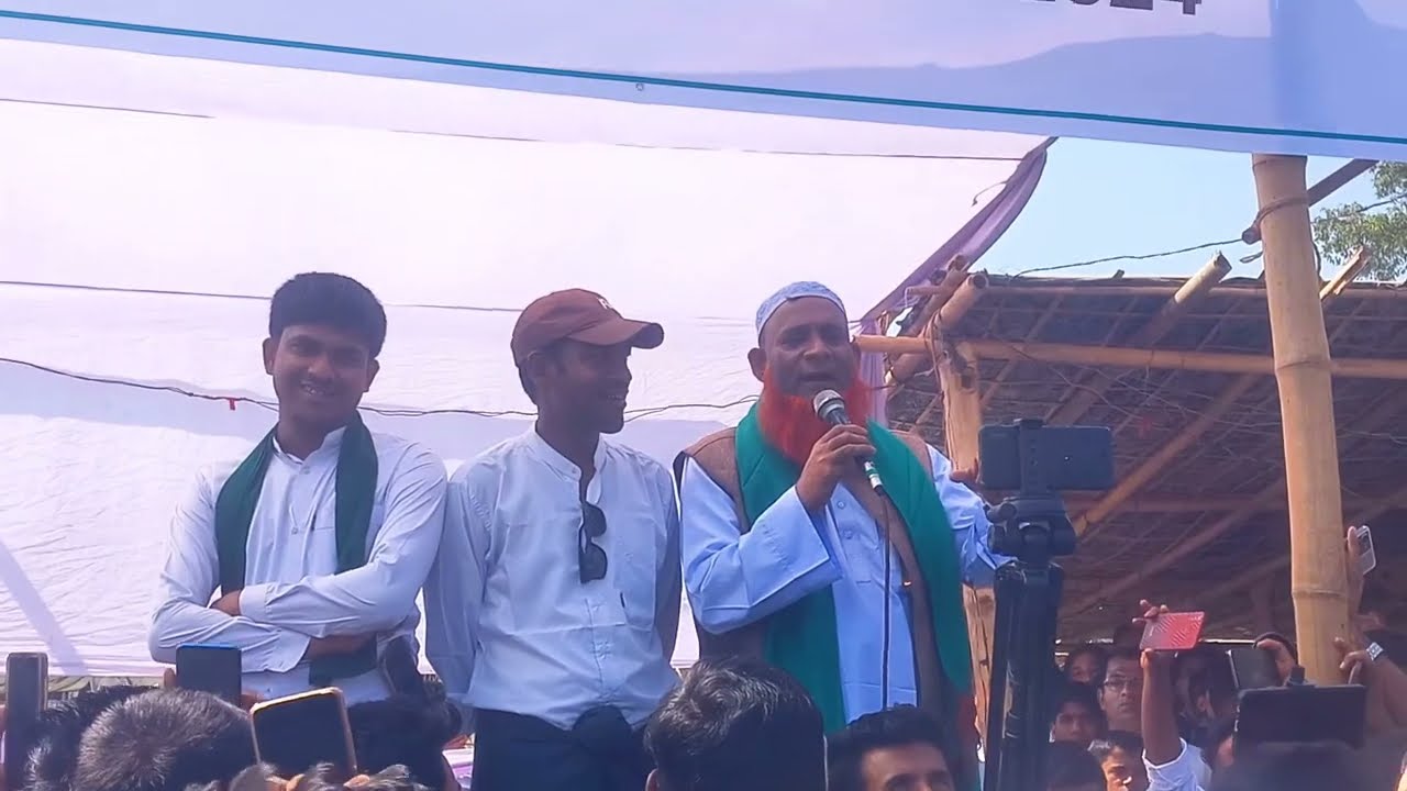 Mv. Abdur Rahim delivered a powerful and inspiring speech at the Rohingya Youths Movement for Arakan