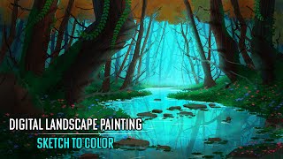 Bringing a Forest to Life with Digital Painting in Adobe Photoshop Bringing a Forest to Life with Digital Painting in Adobe Photoshop