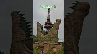 🤯 Croc Drop 🐊 || Chessington world of Adventures Uk ||Theme Parks Uk #Chessington #Crocdrop #Shorts