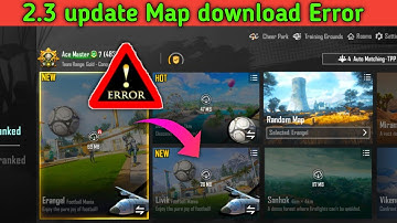 How to fix maps Download Error in pubg 2.3 update l pubg mobile map not download problem solve