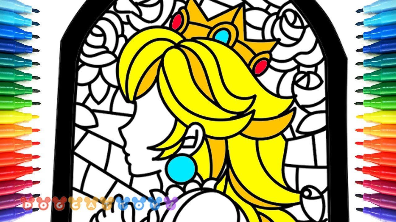 How to Draw Mario Odyssey, Stained Glass of Princess Peach #75 ...