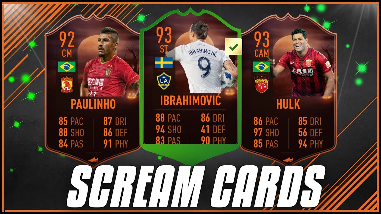FIFA 19 - INSANE SCREAM CARDS UPGRADE PREDICTIONS ft. 93 Ibrahimovic, 92 Hulk, 92 Paulinho! 