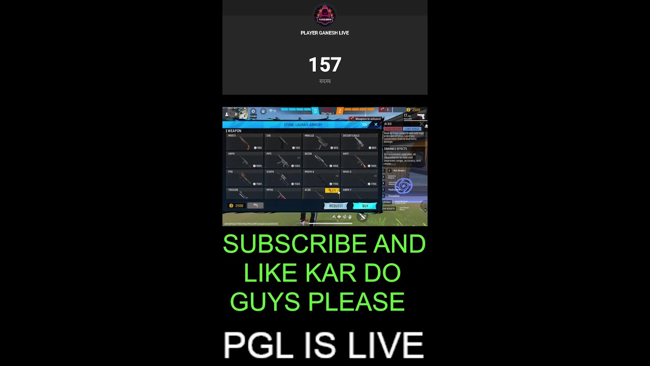 PLAYER GANESH LIVE की लाइव स्ट्रीम BR RENK PUSH