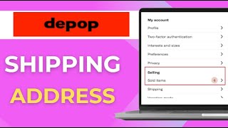 How to change shipping address on Depop