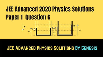 P1Q6| Do you understand Fluid Statics? Try this then!! | JEE Advanced 2020 Solution | Physics