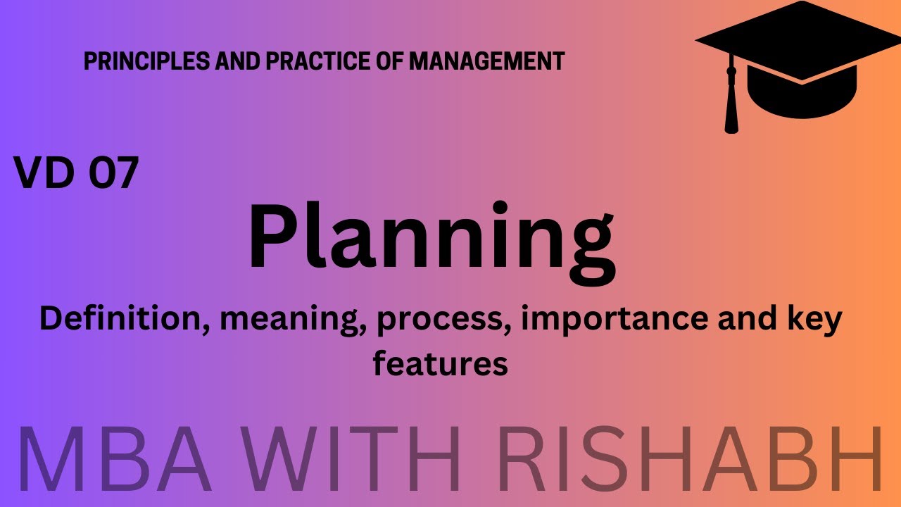 Planning || Planning Process, Definition, Features, Importance, Limitations || MBA, BBA, BCOM