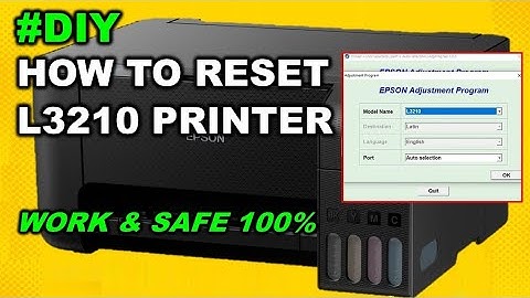 How to Reset Epson L3210 Printer | Free Resetter (100% Working & Safe)