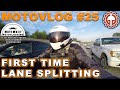 Motovlog #25: First Time Lane Splitting (Motovlog for Movember)