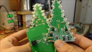 Christmas Tree Circuit Board With Ring Oscillator Explained
