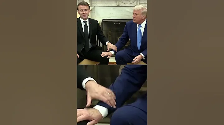 Trump's awkward Macron handshake goes viral