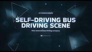 Autonomous Bus driving scene