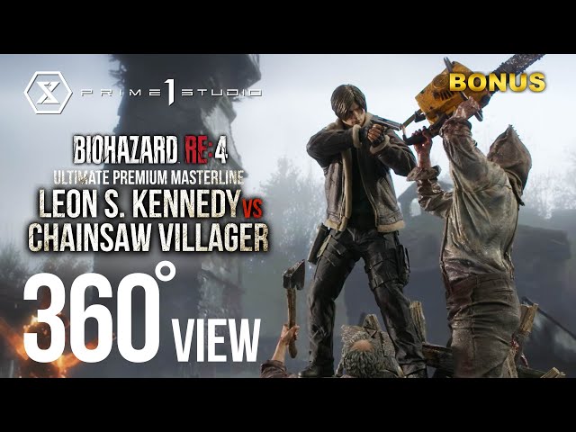 Leon S. Kennedy versus Chainsaw | 360° VIEW | Prime 1 Studio - YouTube