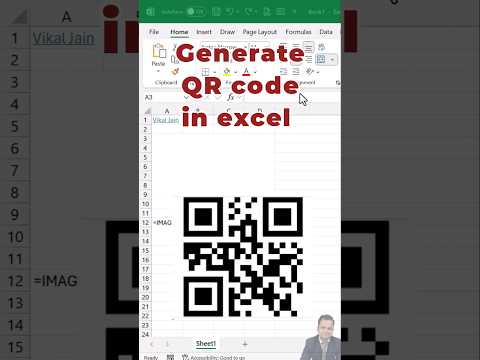 Generate QR code in excel #excel