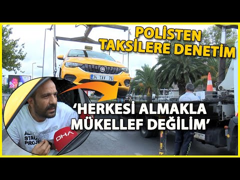 Fatih'te Yolcu Seçen Taksicilere Ceza