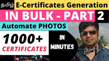 Bulk Certificates Generation using Excel and Photoshop | E Certificate for Google Forms | Part 2